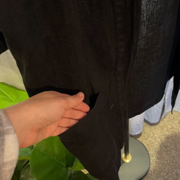 Whimsy & Row linen duster - black - M/L - Picture 5 of 8